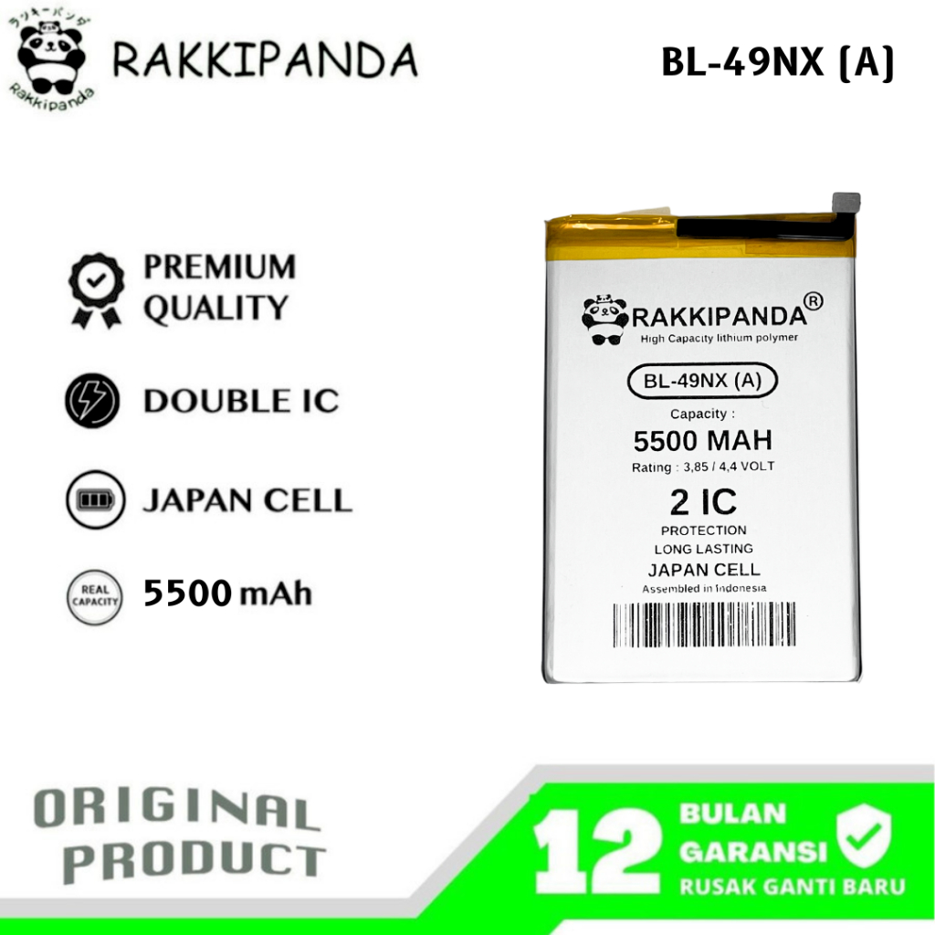 RakkiPanda - BL-49NX (A) Infinix Hot 30i X669C / Hot 40i / Smart 7 X6515 / Smart 8 X6525 / Smart 8 P