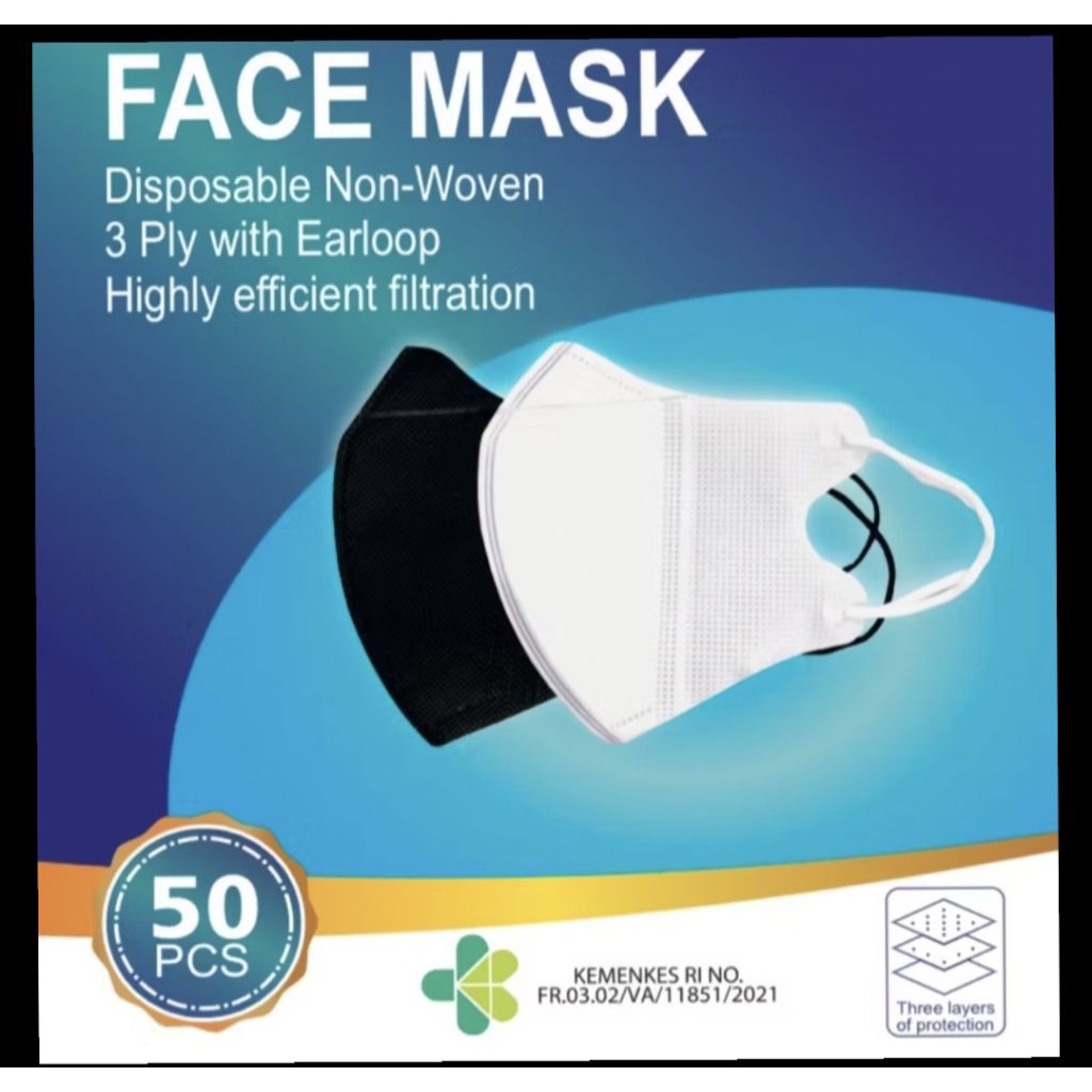 Masker Duckbill 50pcs Face Mask