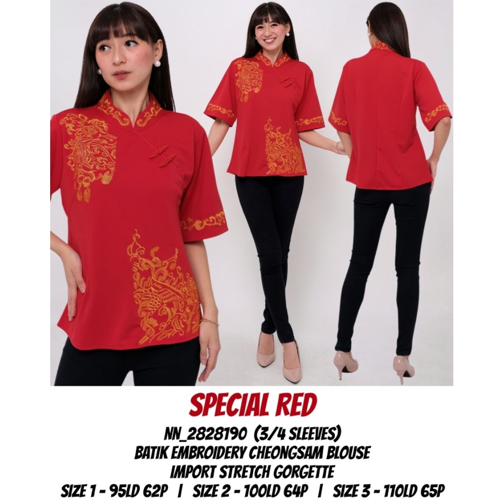 CHEONGSAM/BLOUSE/IMLEK/BATIK/EMBROIDERY