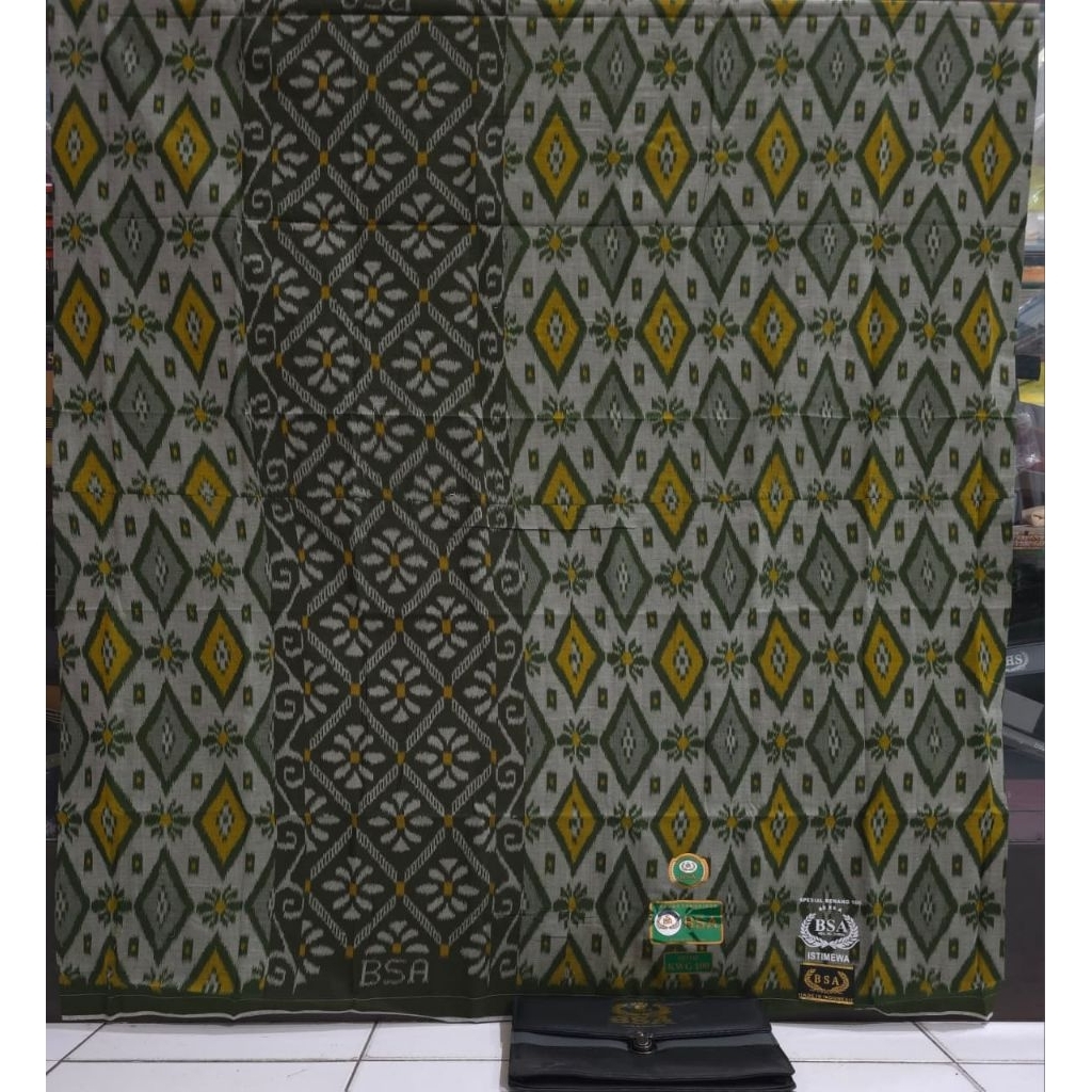 Sarung BSA Mercerized 100 Motif KWG Kawung