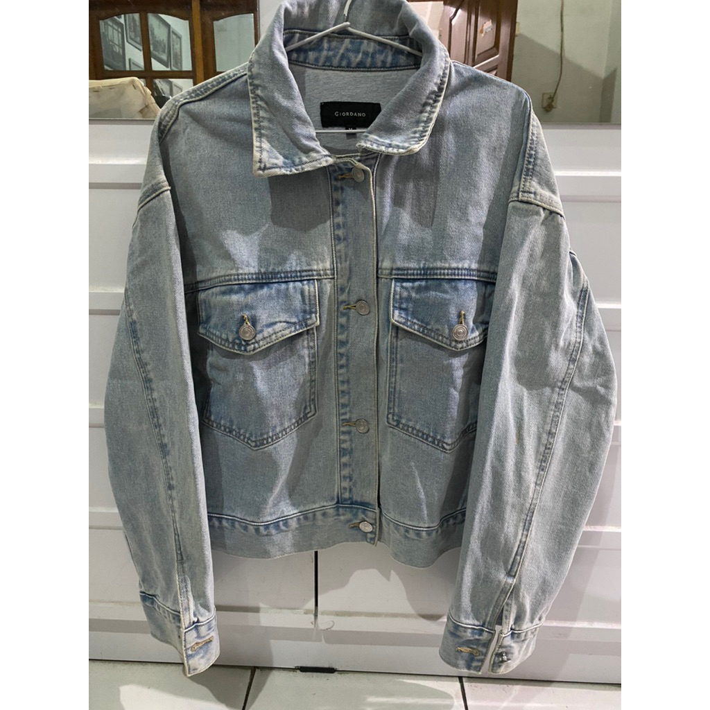 JAKET JEANS PREMIUM WANITA - DENIM BIRU MUDA