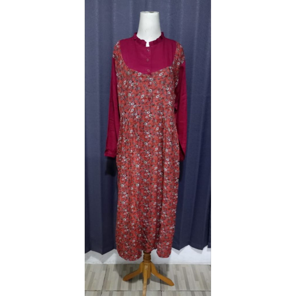 MIDI dress/MIDI rayon twill