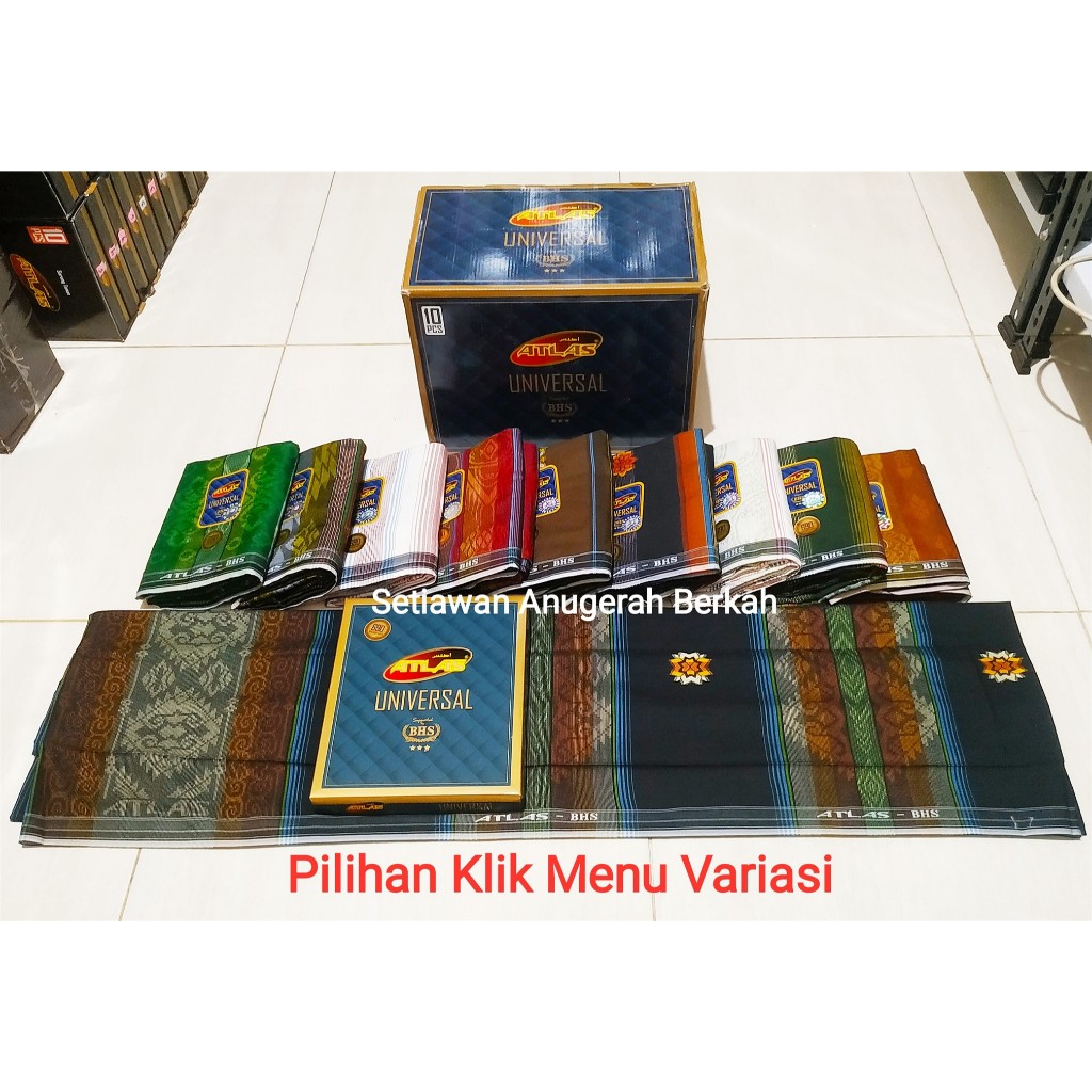 Sarung Atlas Universal Jacquard Songket Gold (Grosir / Ecer)