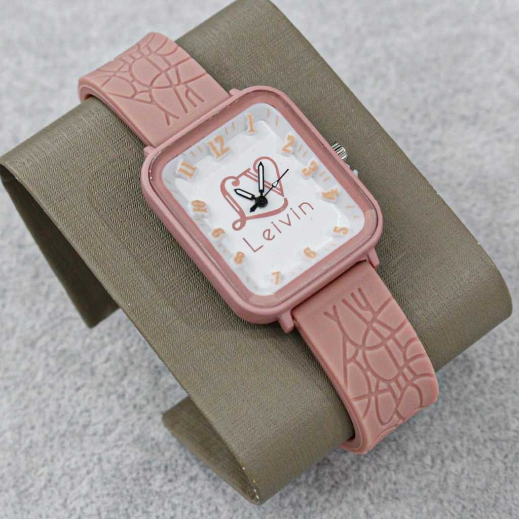JAM TANGAN WANITA CEWEK LEIVIN LV 3003 JAM TANGAN FASHION ANALOG ORIGINAL TALI RUBBER WARNA