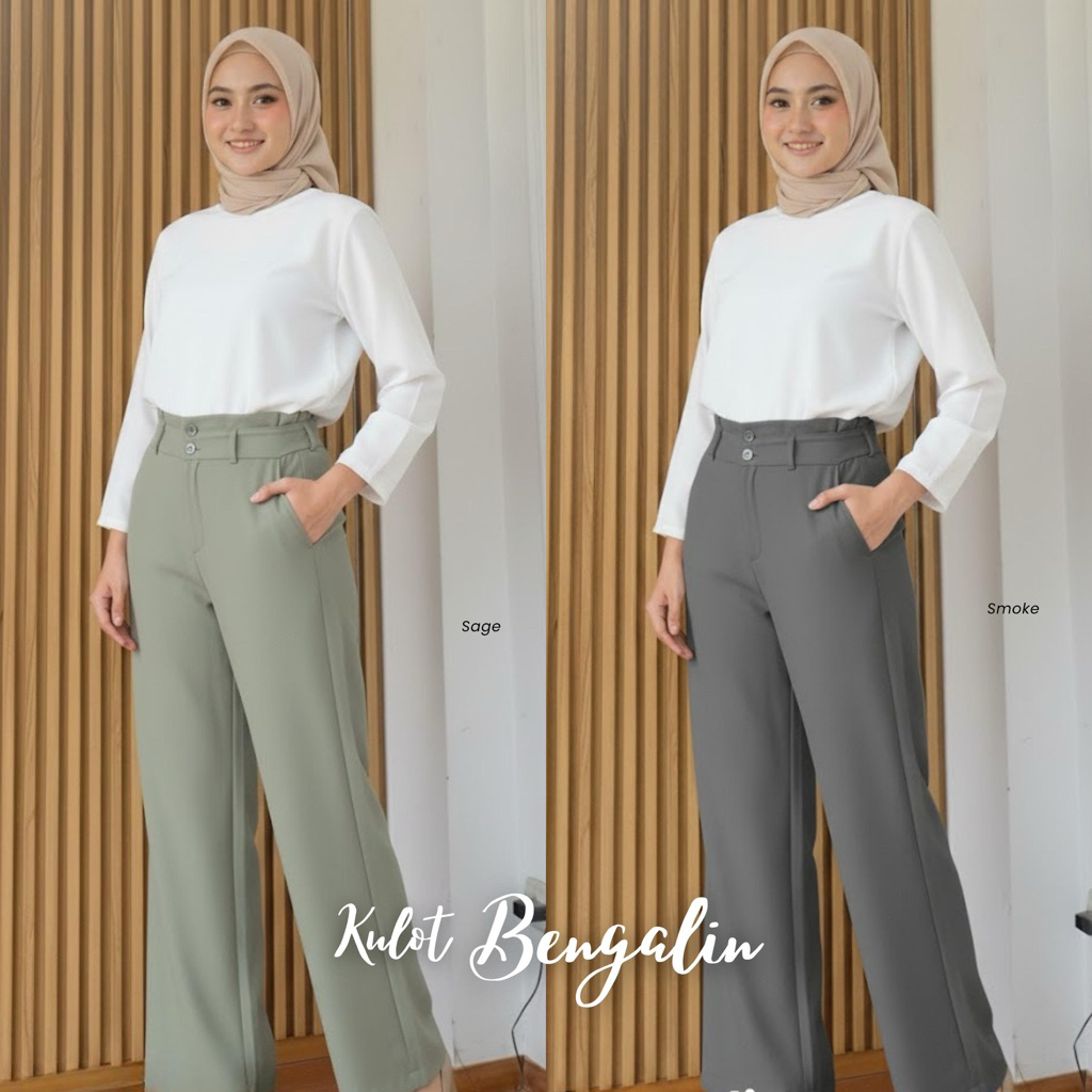 Kulot Bengalin - Kulot Casual - Kulot Polos