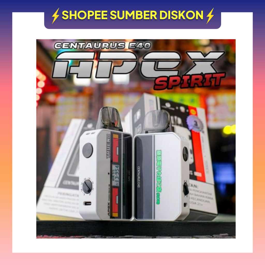 New Centaurus E40 Apex Spirit 1400mAh 40W Pod Kit Device 100% Authentic By Lost Vape x Koko Sarang