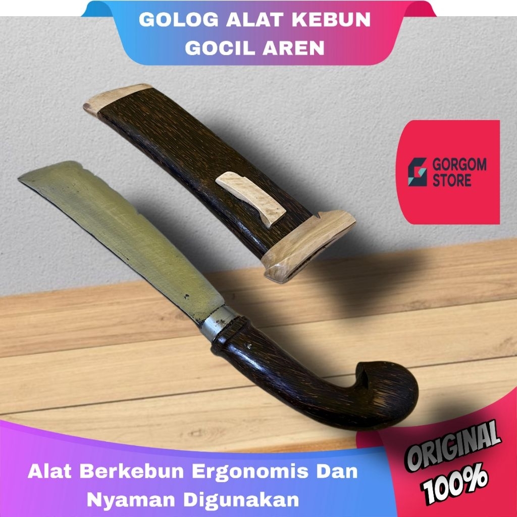 GORGOM Golok Ruyung | Baja Per Tebas Bambu Kayu > Perkakas Awet