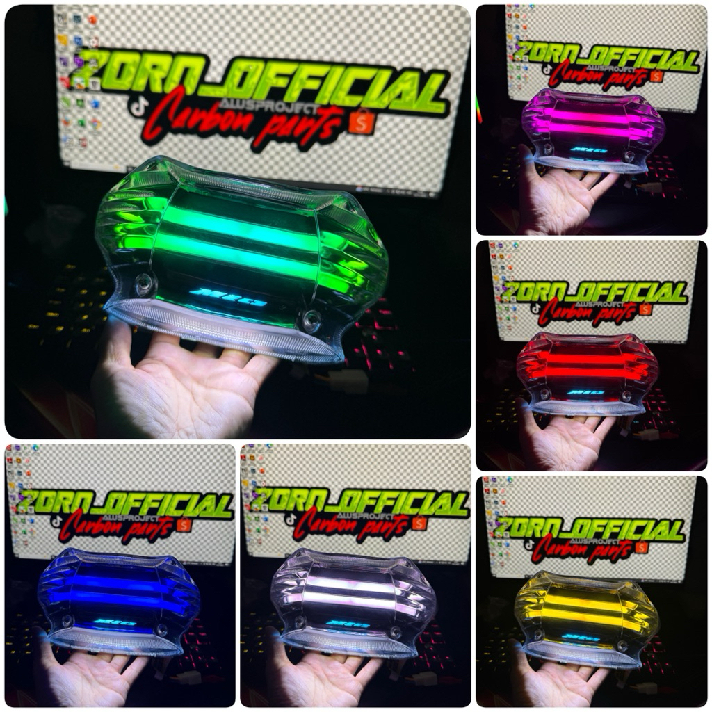 Lampu Stoplamp Lazy RGB Mio Sporty / Mio Smile PNP Full Set