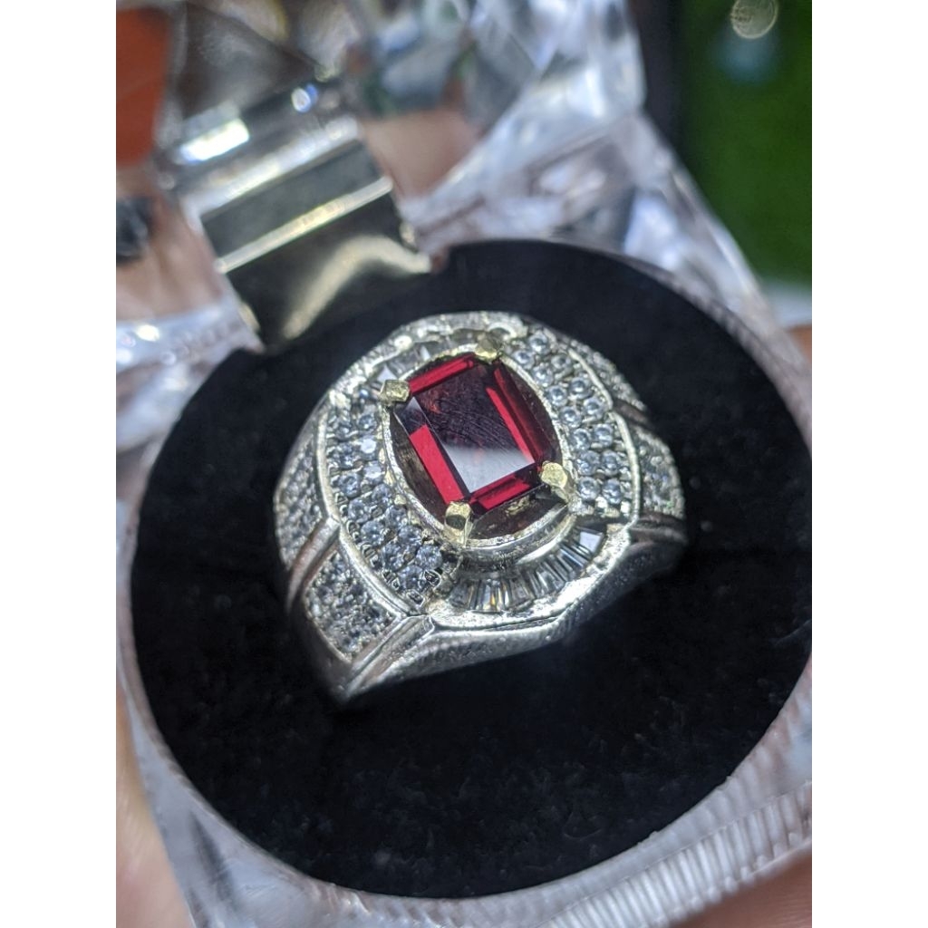 Pyrope Rhodolite Garnet. Memo Card. Dikirim Sesuai Foto