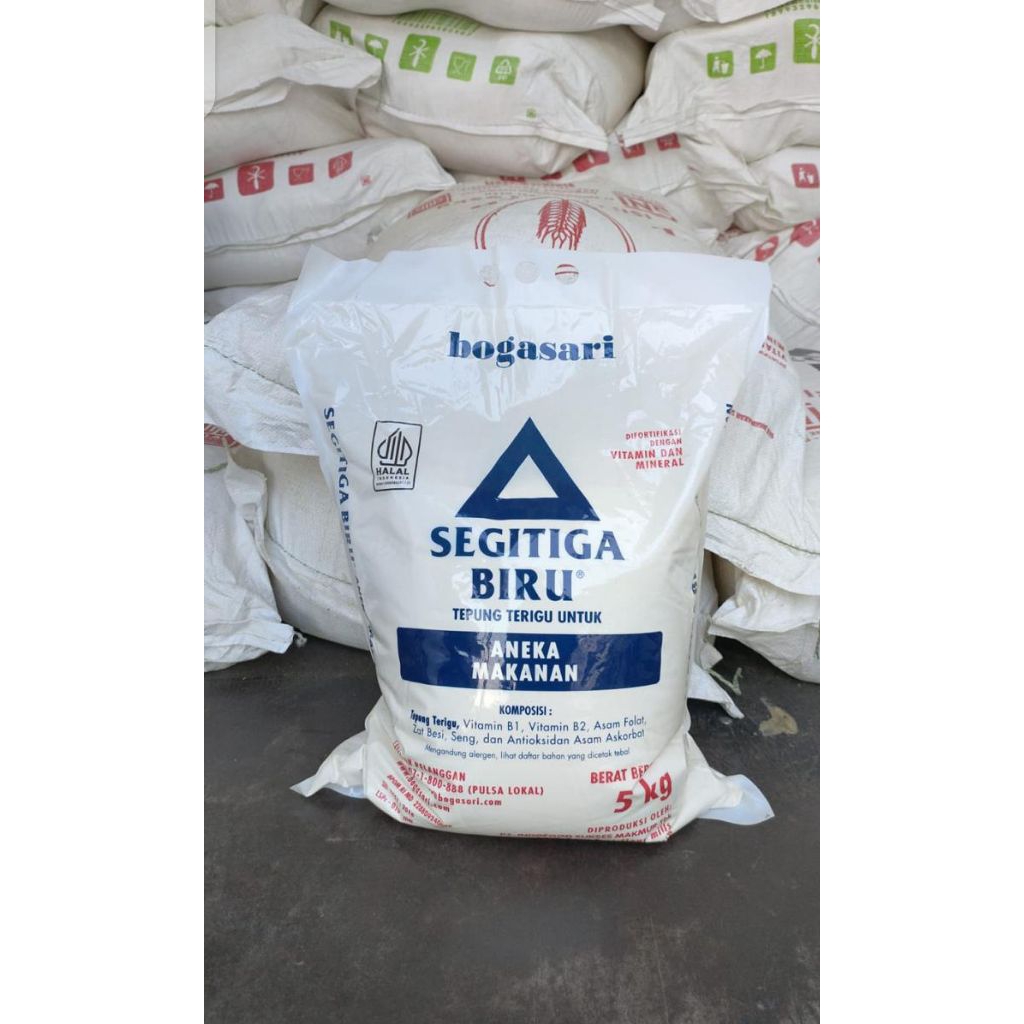 1 bag 5 kg tepung terigu segitiga biru grosir sembako bandung