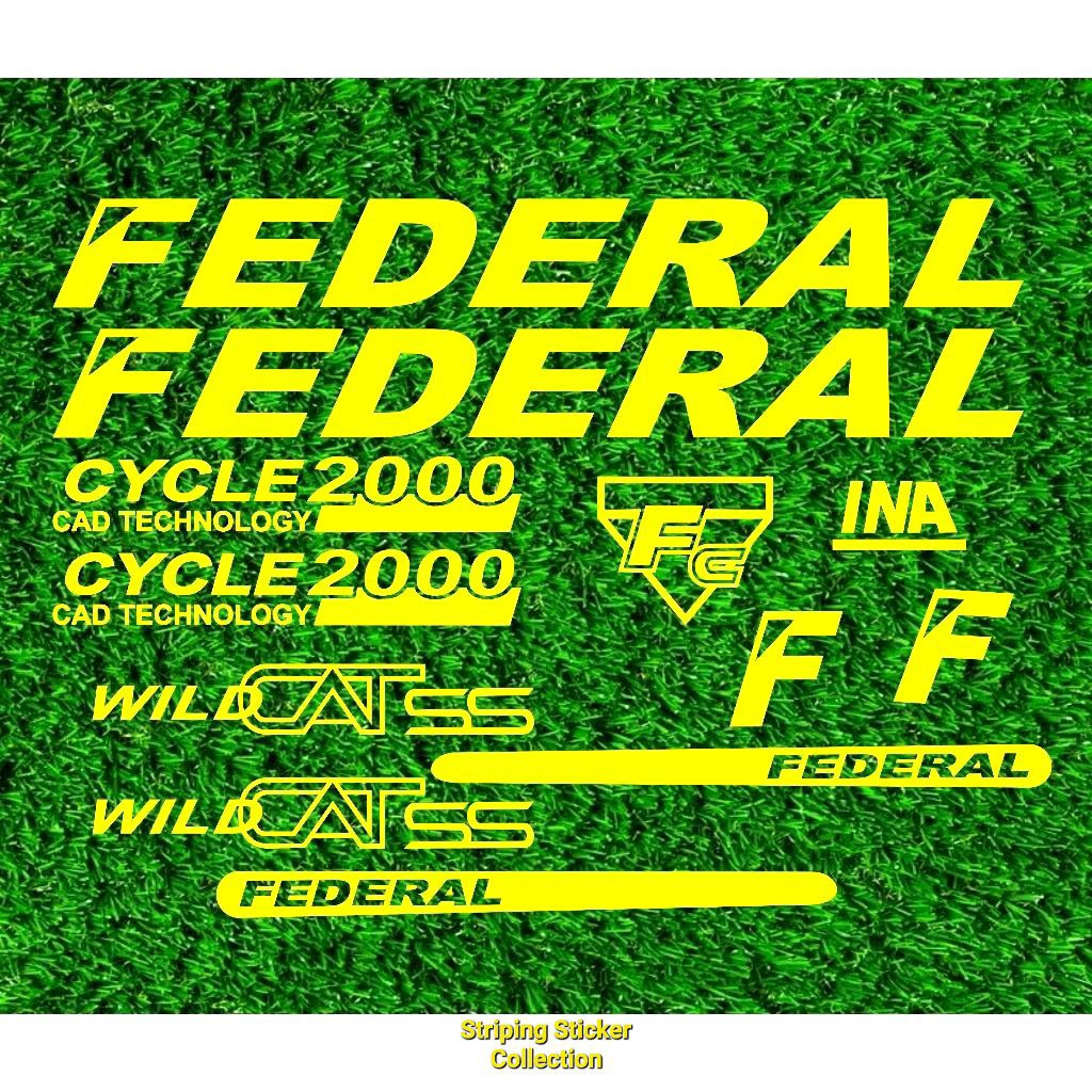 Sticker Stiker Sepeda Federal Wild Cat Cutting