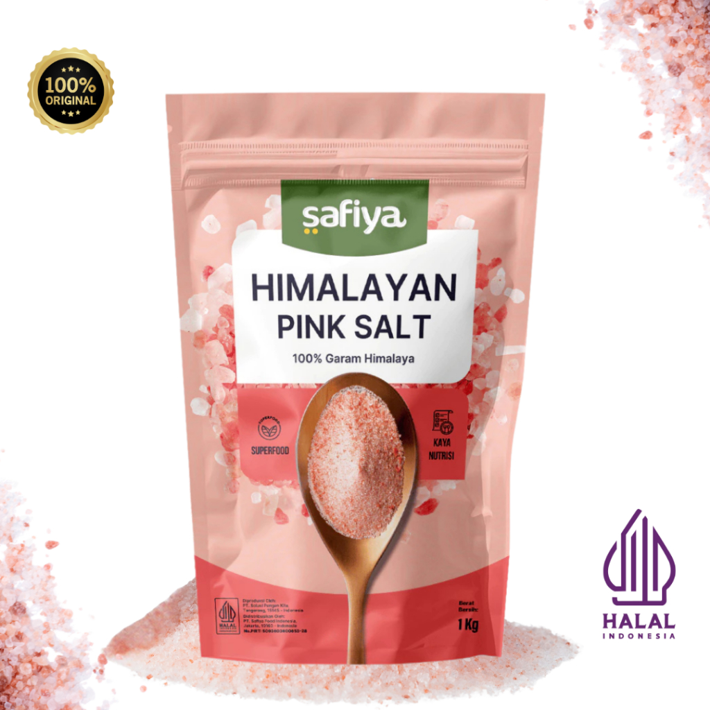 Safiya Garam Himalaya Original Himalayan Pink Salt premium 1kg