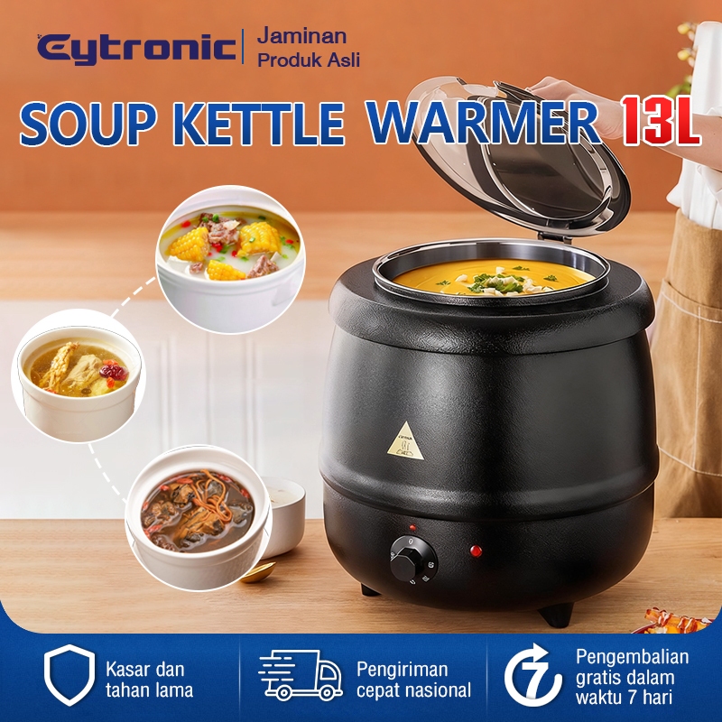 Eytronic 13L Commercial Electric Soup Kettle Warmer - Periuk Pemanas Sup Listrik Komersial (Desain S