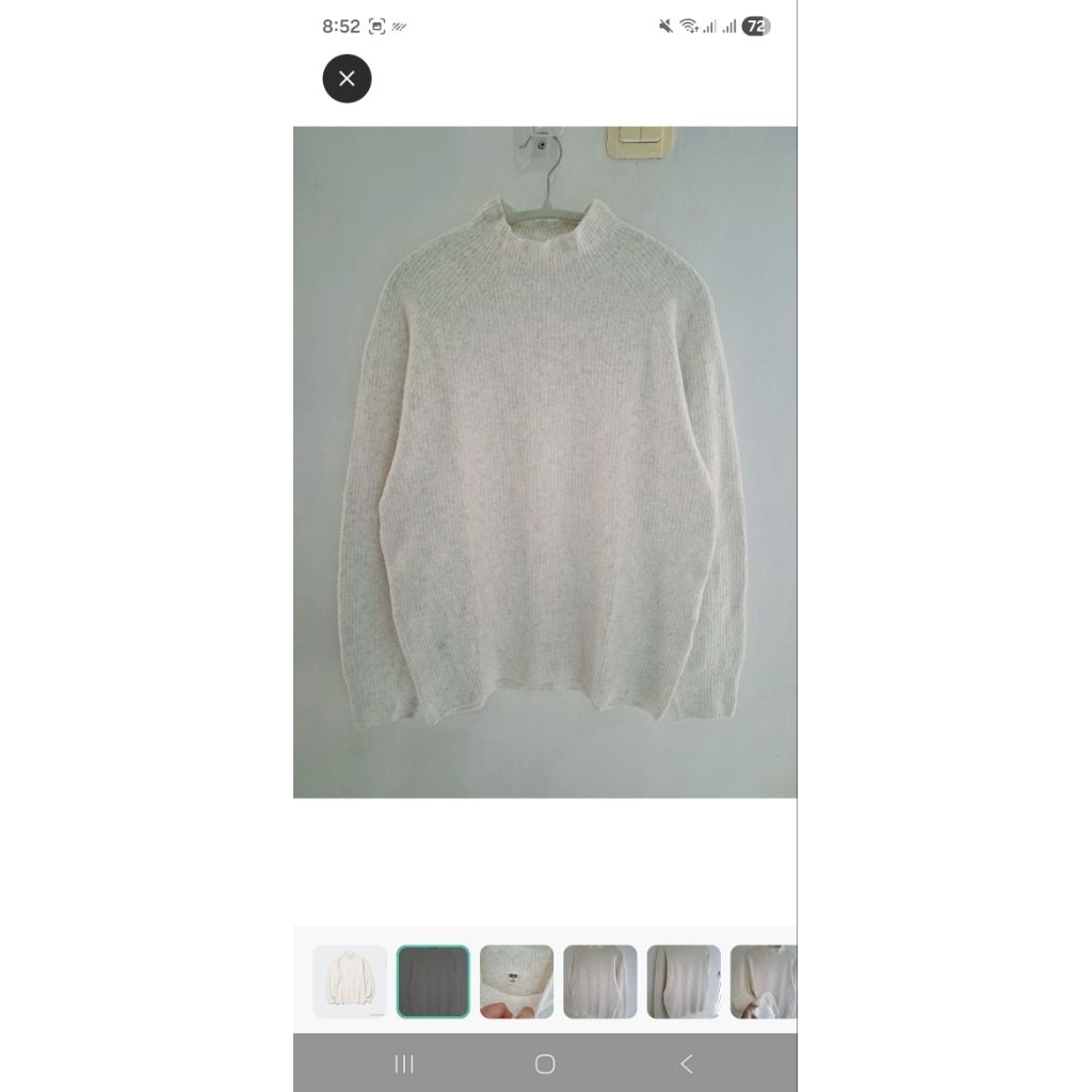 UNIQLO 3D KNIT SEAMLESS SOUFFLE YARN SWEATER
