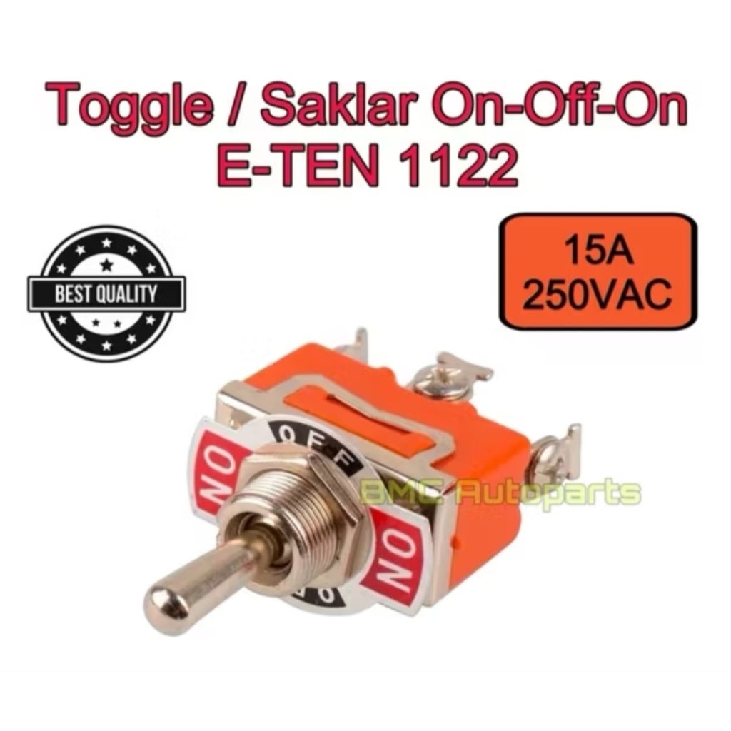 TOGGLE SAKLAR 3 KAKI ON OFF / SWITCH TOGGLE 3 KAKI BESI