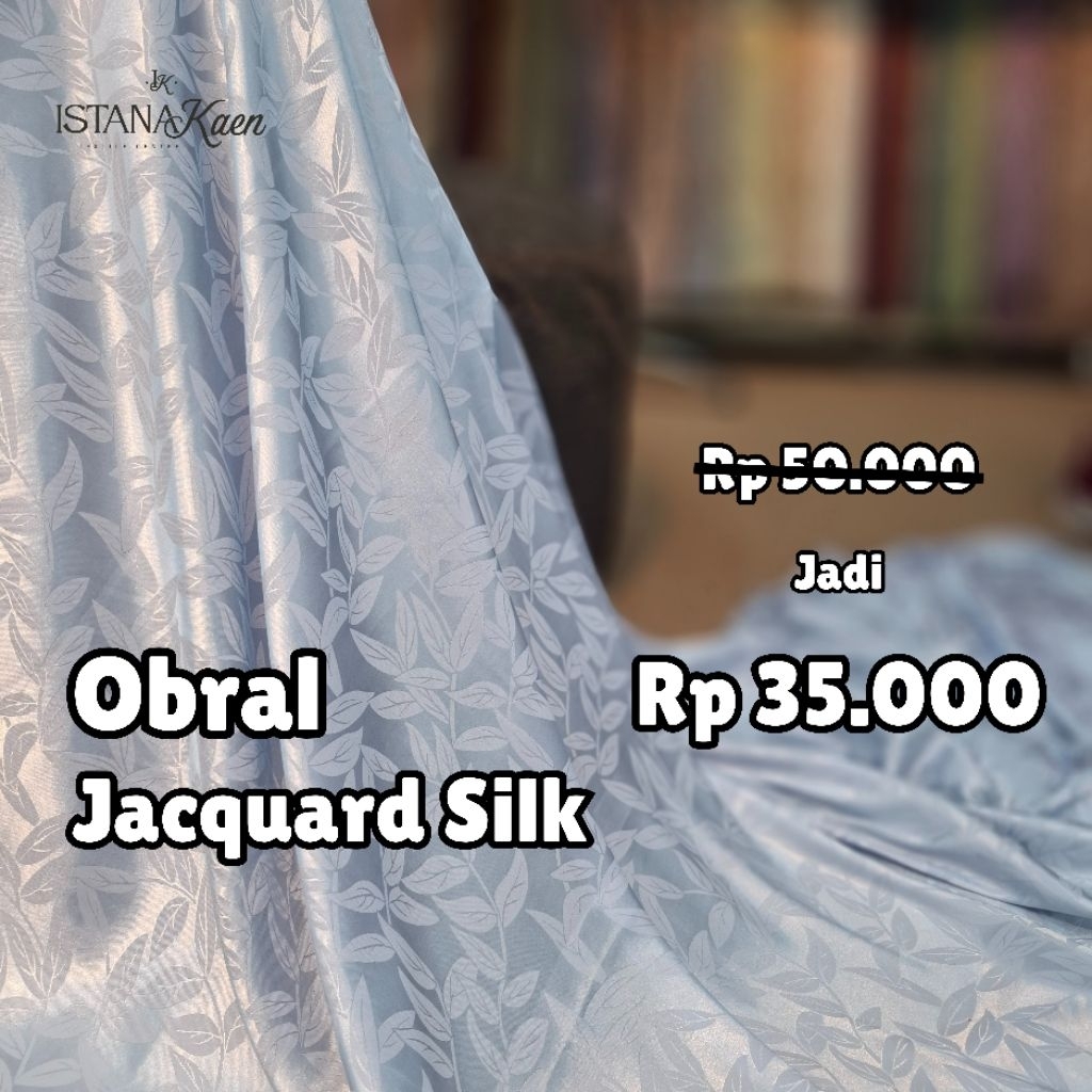 OBRAL Jacquard Silk | Jaguar Silk Sale | Jaguar Motif | Arm any Silk | Satin Silk Corak -ISTANAKAEN