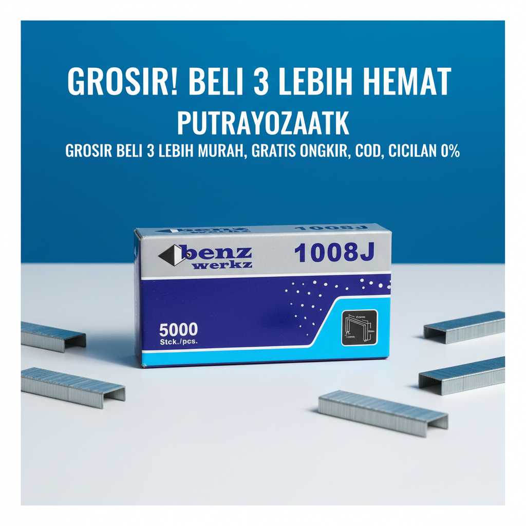 ISI STAPLES TEMBAK BENZ WERKZ No.5000 (1008J) / ISI KLEP TEMBAK TEBAL