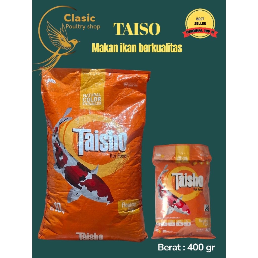Pakan Ikan Koi Taisho Food Koi Repack 2mm & 5mm