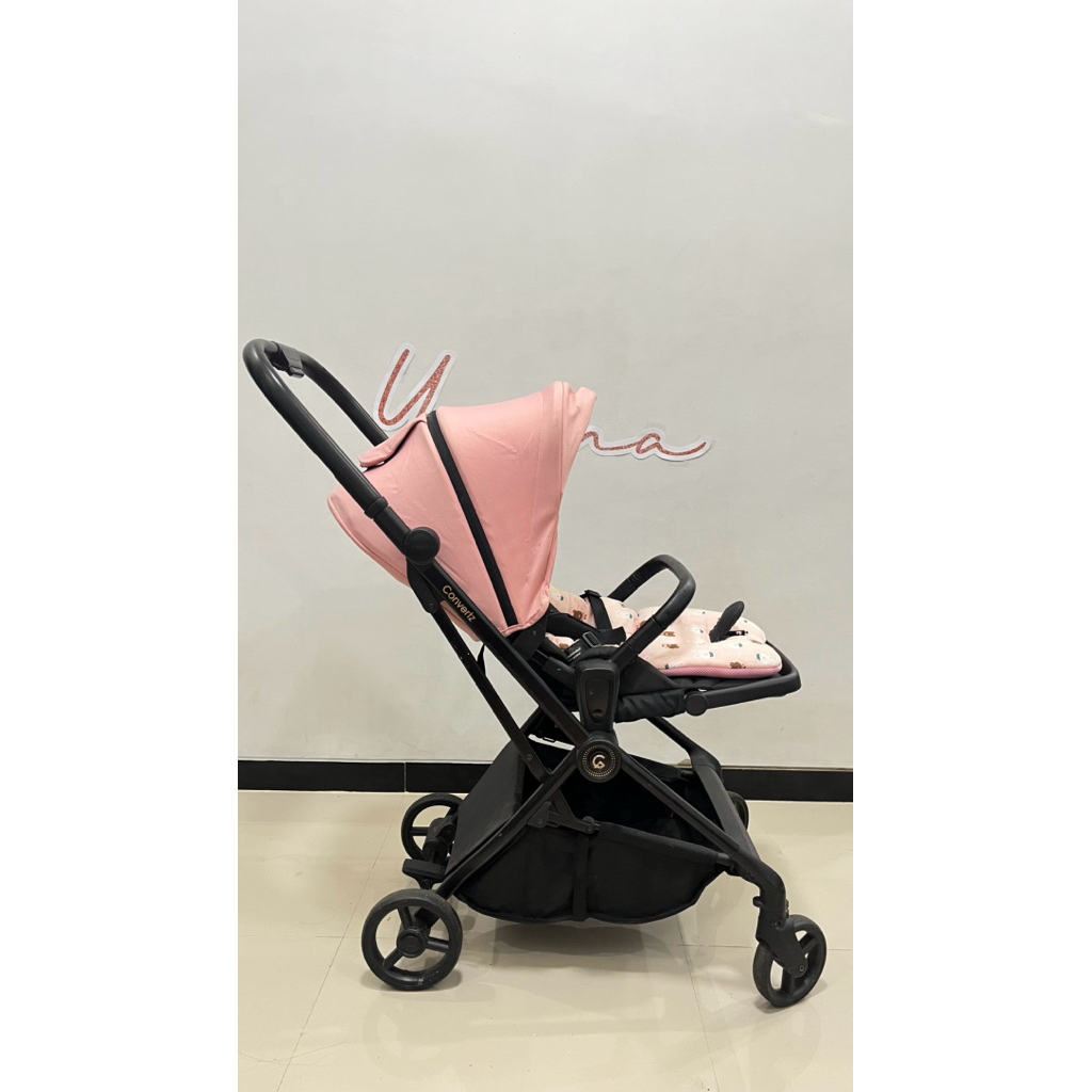 Preloved stroller cocolatte convertz pink kereta dorong 2 arah bisa hadap ibu