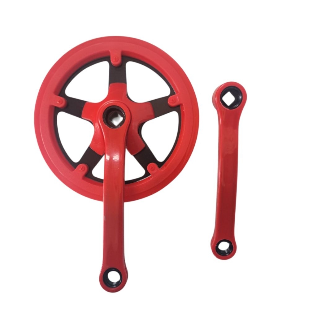 Gear Gir Crank Set Sepeda 44T Exotic ET-M352 Single 1 Susun Warna As Kotak Lipat Fixie Minion Balap 