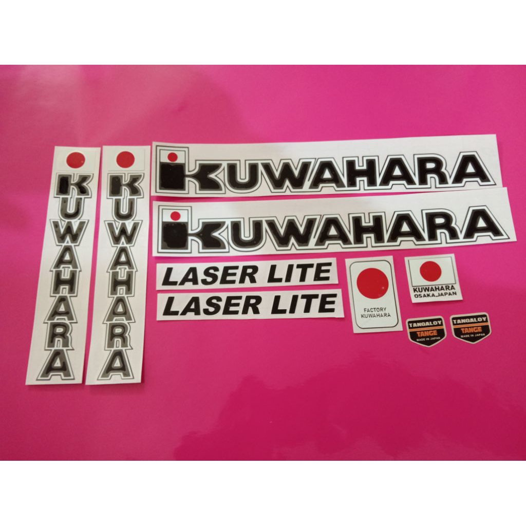 stiker sepeda kuwahara laser lite