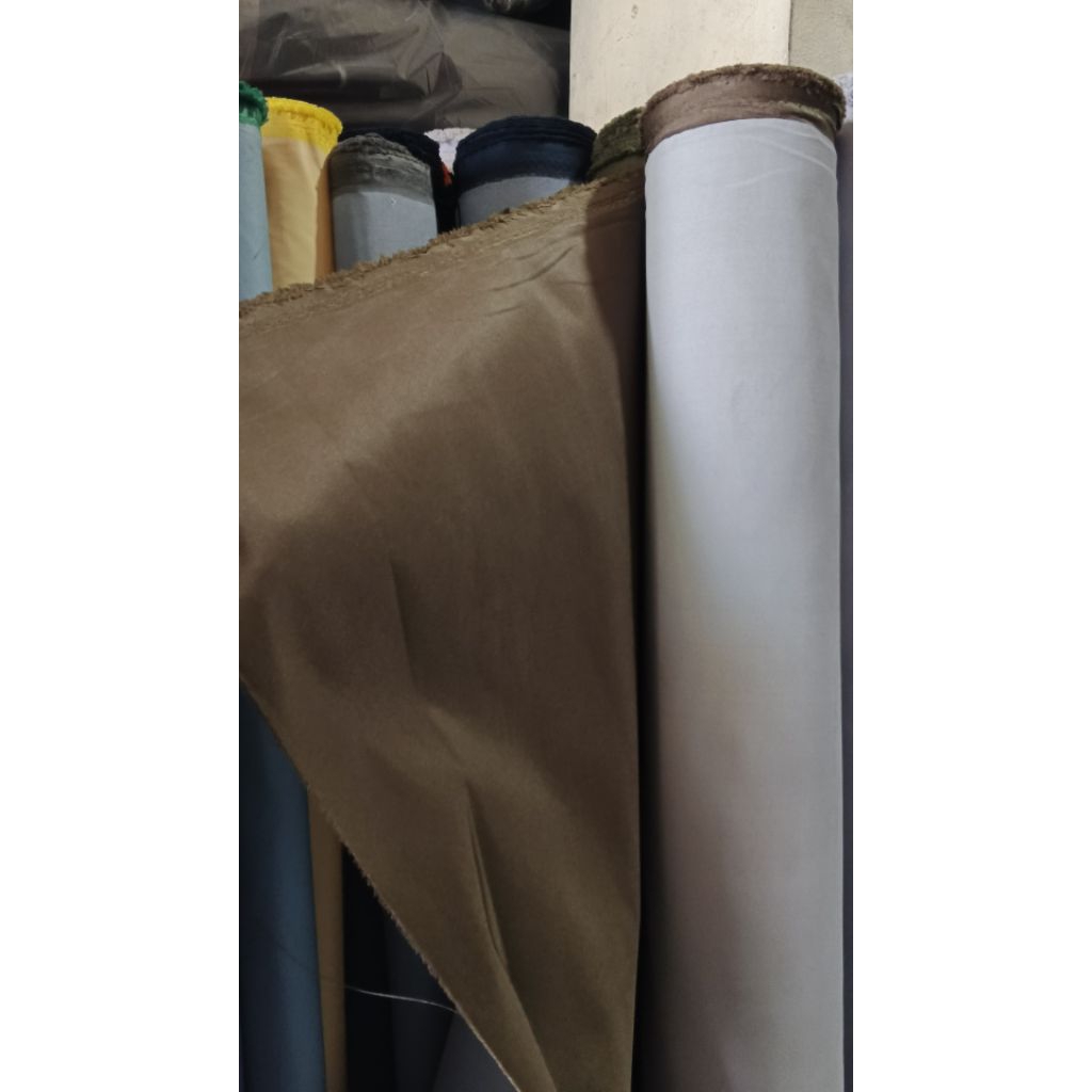 taslan milky waterproof kain tbal arahan jaket tas