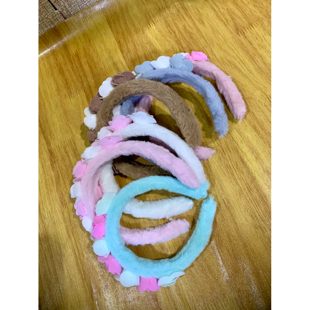 AS - Bando anak bunga aksesoris rambut anak Bando anak bulu terbaru