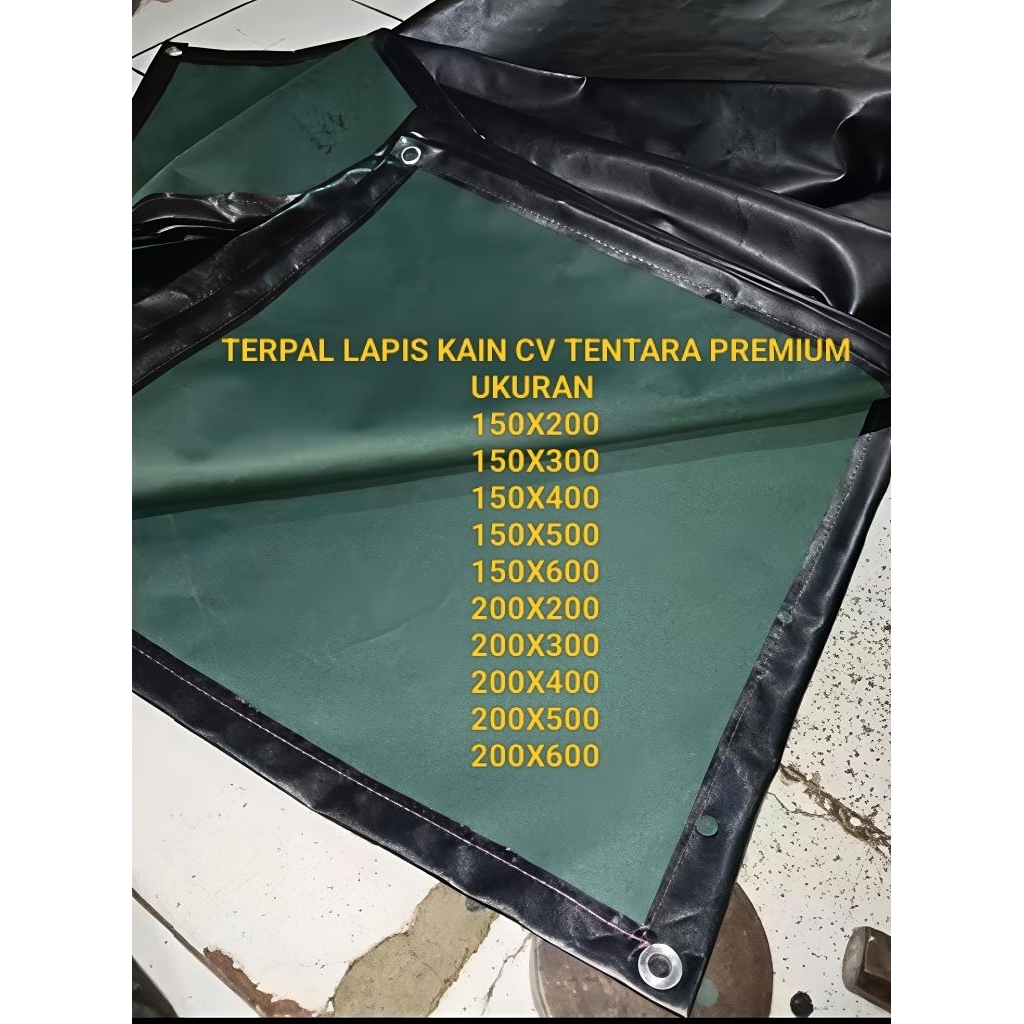TERPAL LAPIS KAIN CV/TERPAL TENTARA