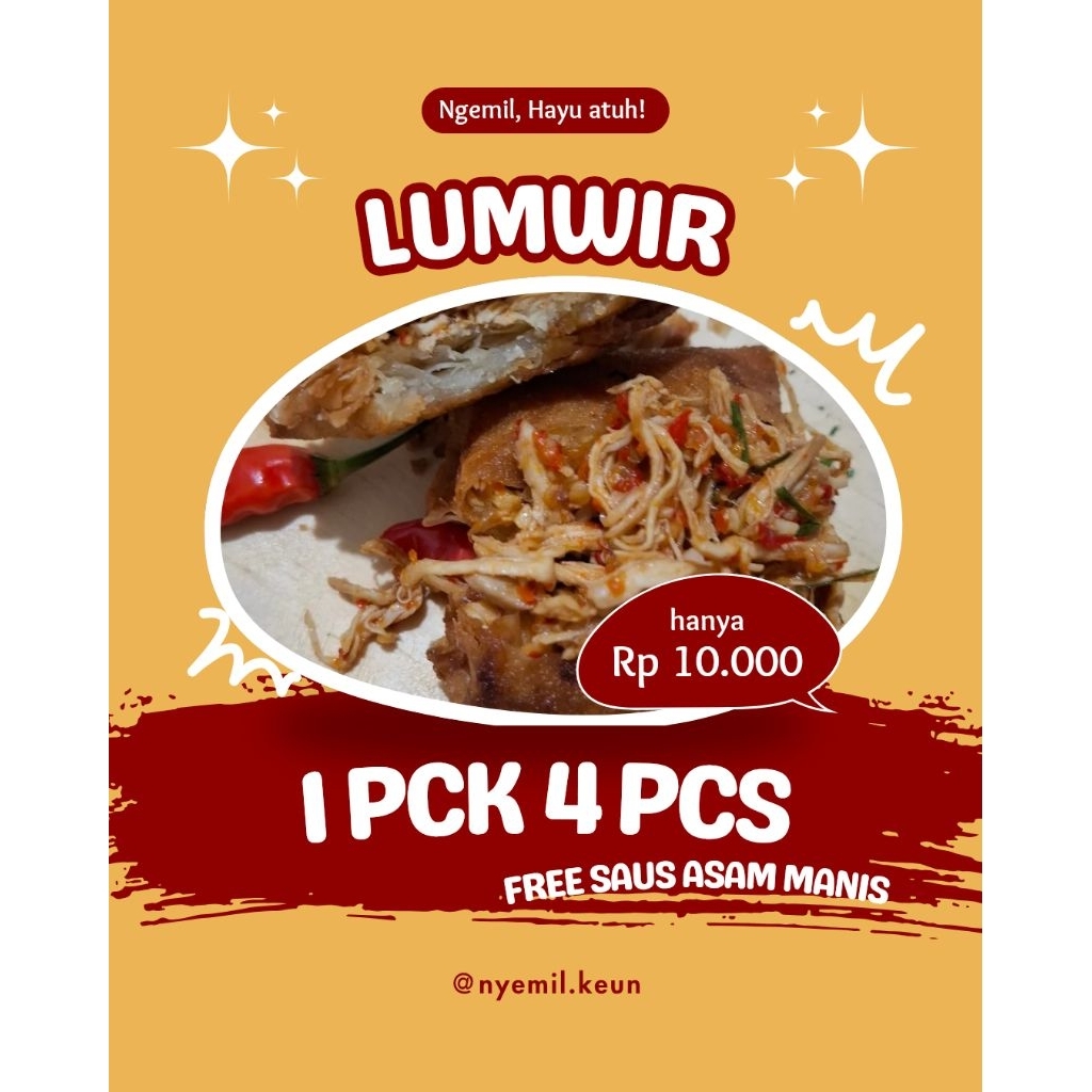 Lumwir (Lumpia ayam suwir)