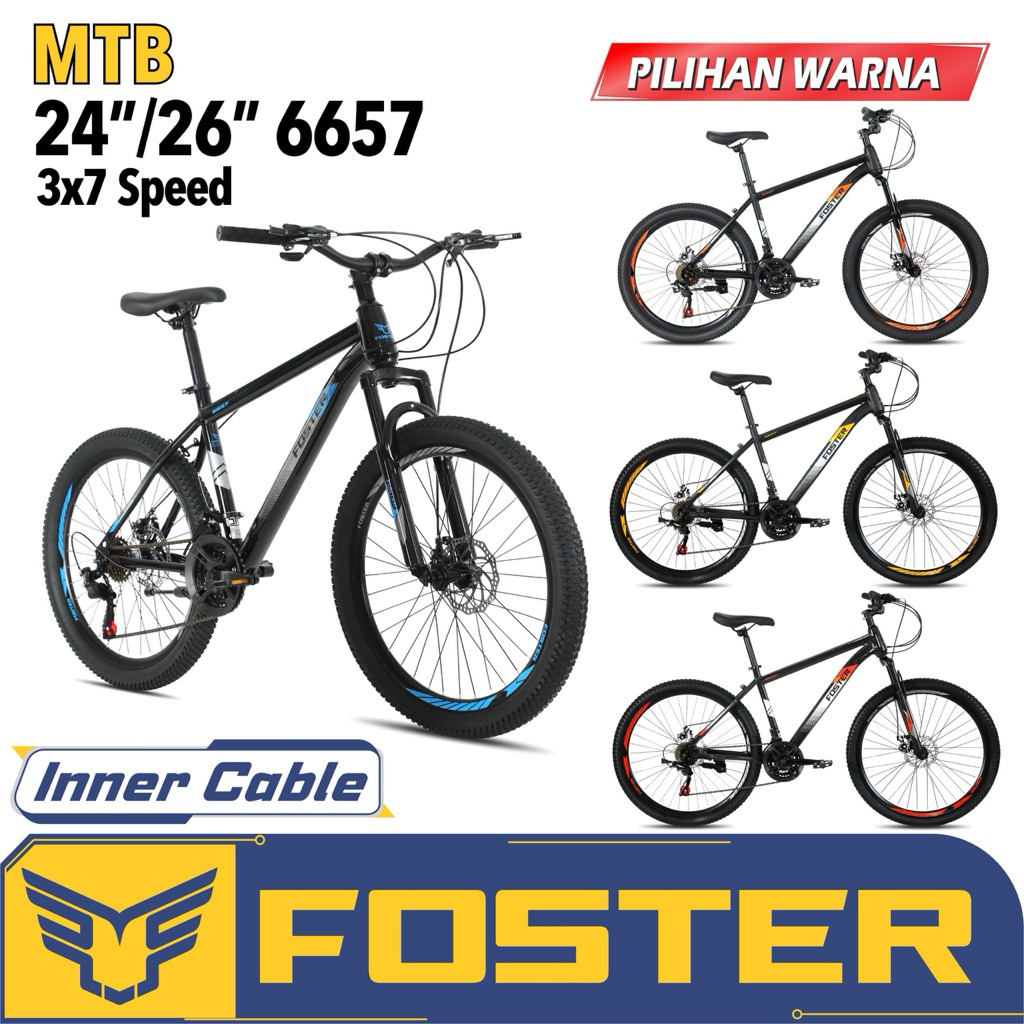 Sepeda Gunung MTB Mountain bike Foster 24 26 inch