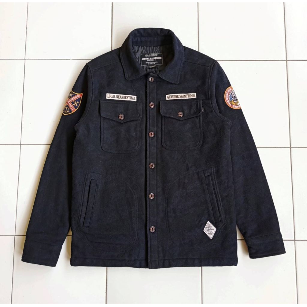 SAINTPAIN UNION MELTON C.P.O JACKET Camo