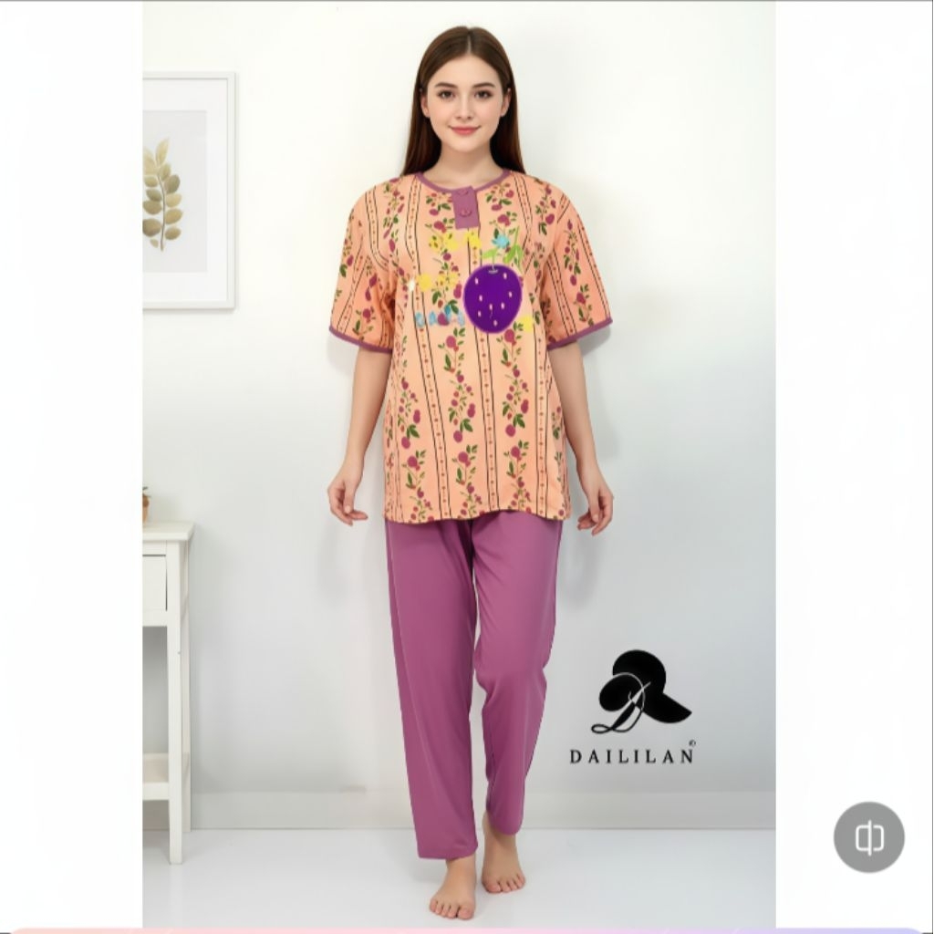 BAJU TIDUR DAILILAN CELANA PANJANG JUMBO | DAILILAN CP JUMBO