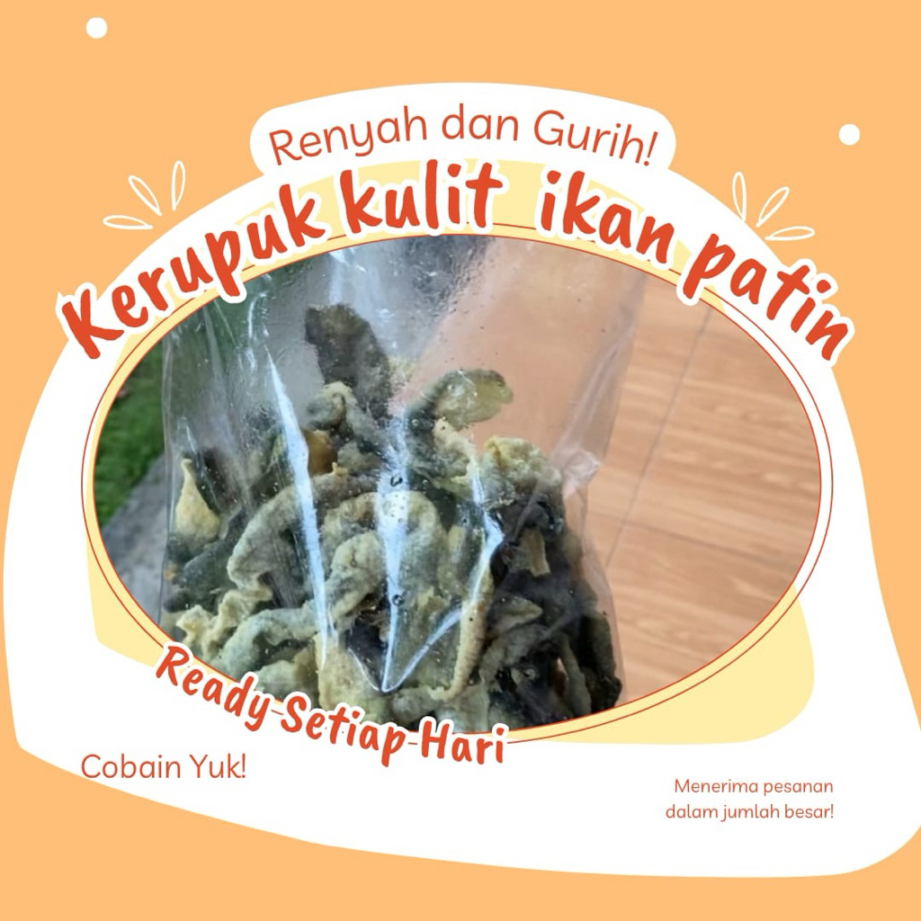 kerupuk kulit ikan patin MENTAH 1kg