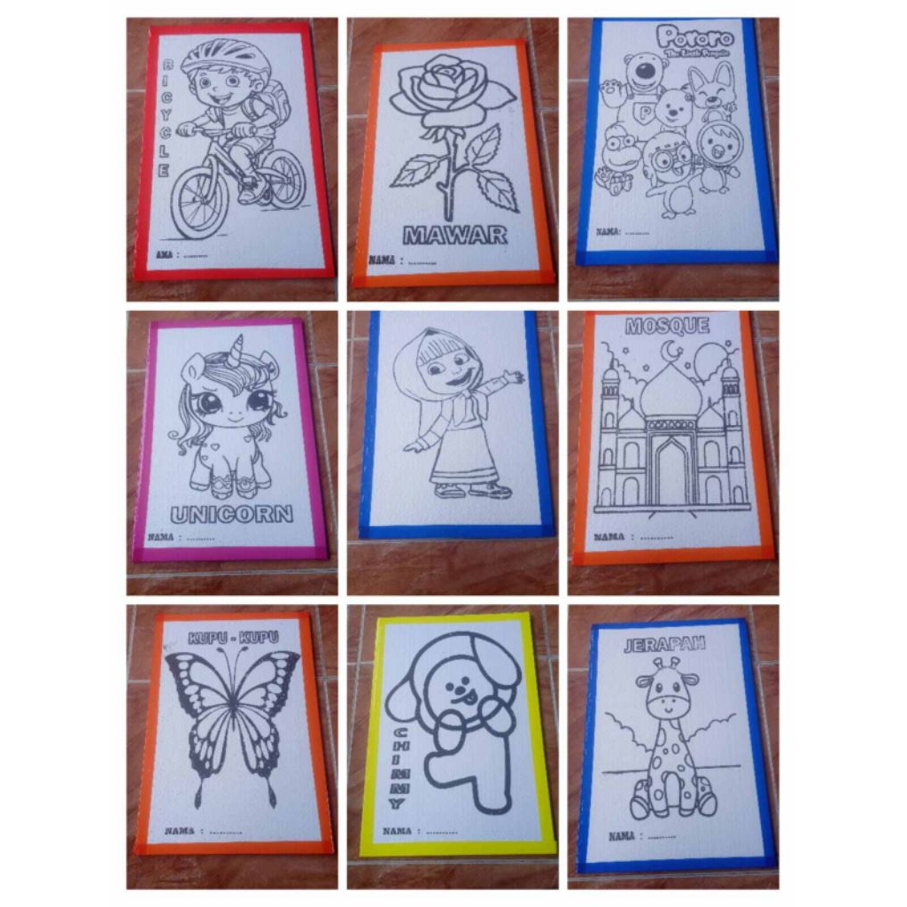 STYROFOAM LUKISAN ANAK SATUAN STYROFOAM LUKISAN ANAK KARAKTER COWOK CEWEK LUCU