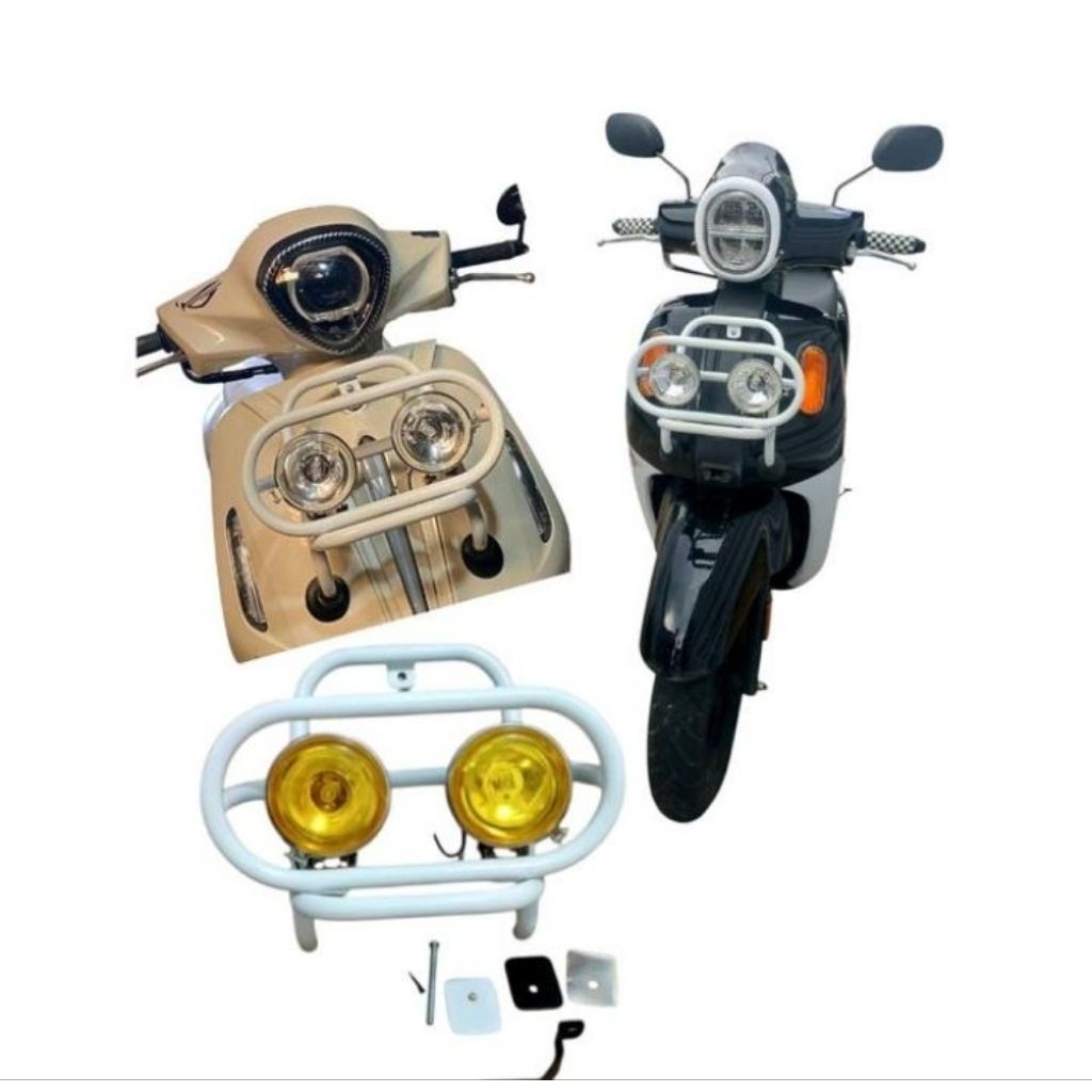 poglamp Yamaha Fazio braket lampu depan Yamaha Fazio PNP aksesoris Yamaha Fazio