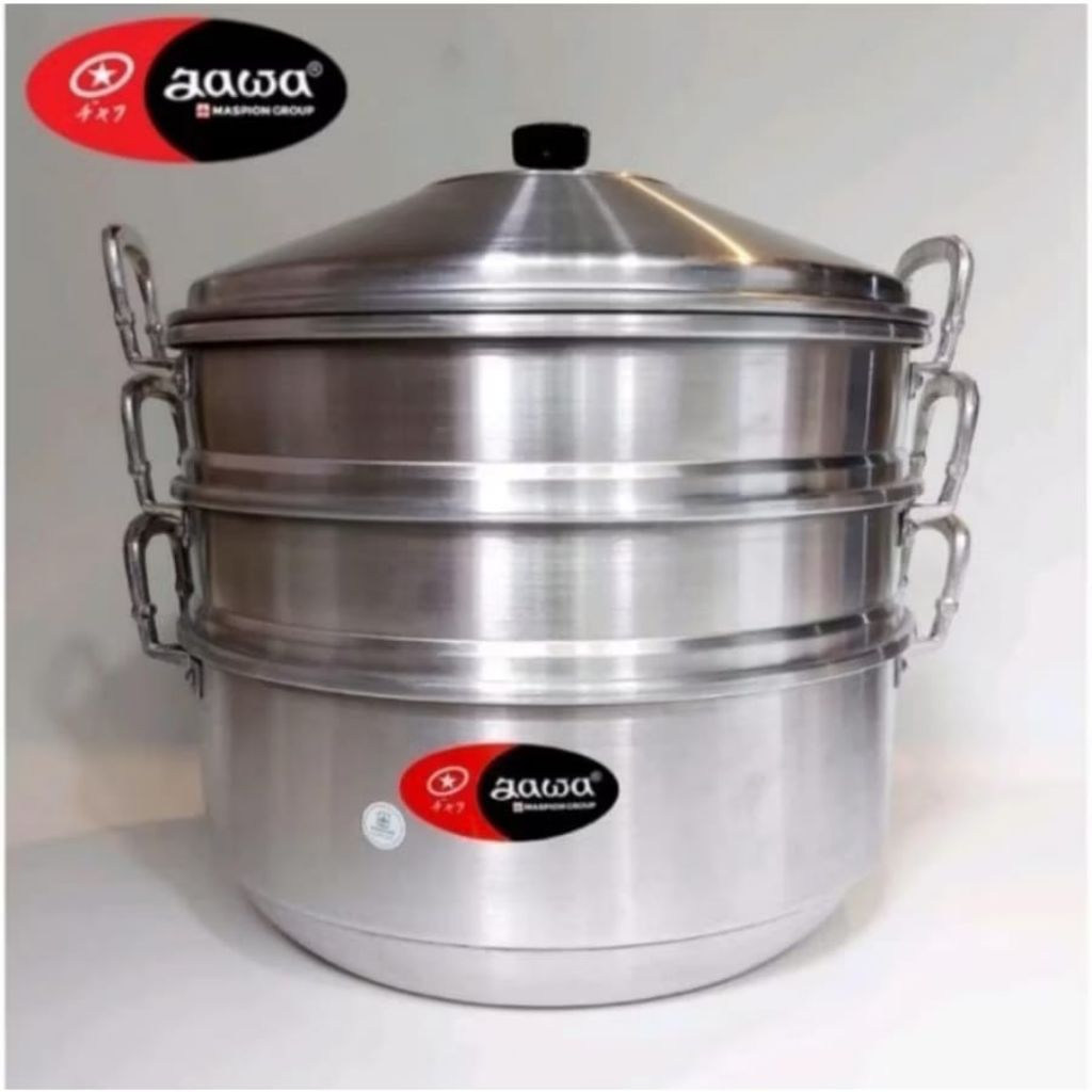 LANGSENG JAWA MASPION UKURAN 33CM, 36CM, 40CM / KUKUSAN BERTINGKAT / KUKUSAN KUE DAN DIMSUM /PANCI S