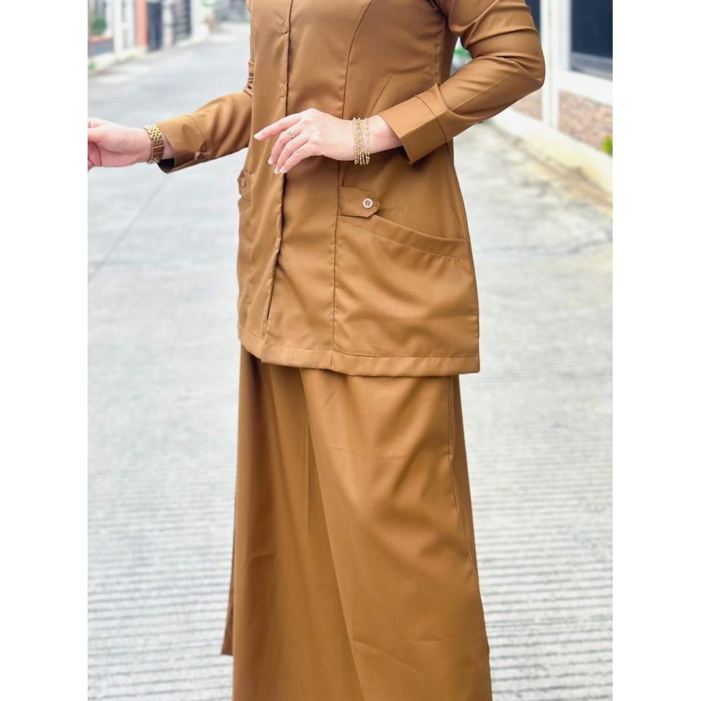 STELAN ROK PEMDA bahan katun TOYOBO FUDU original set SURI