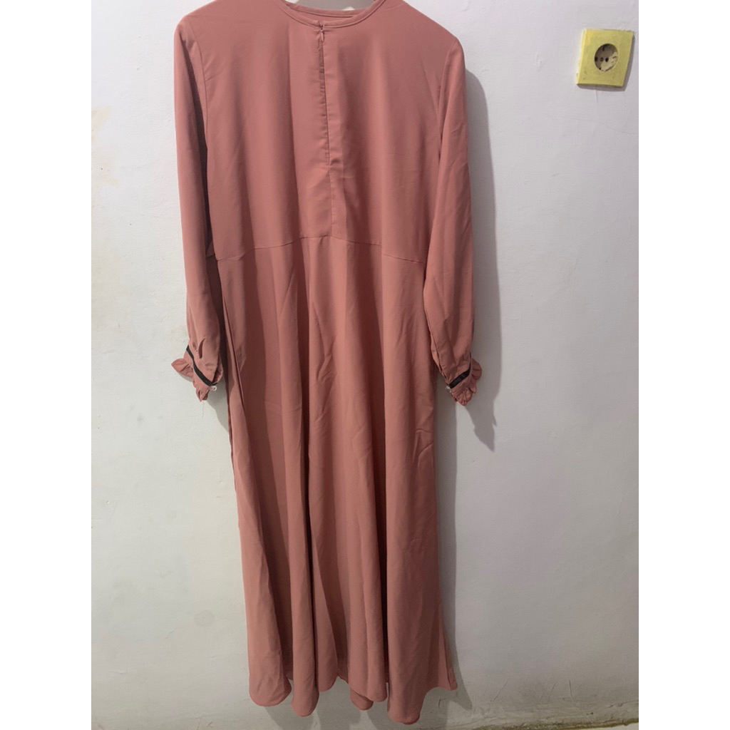 gamis warna peach