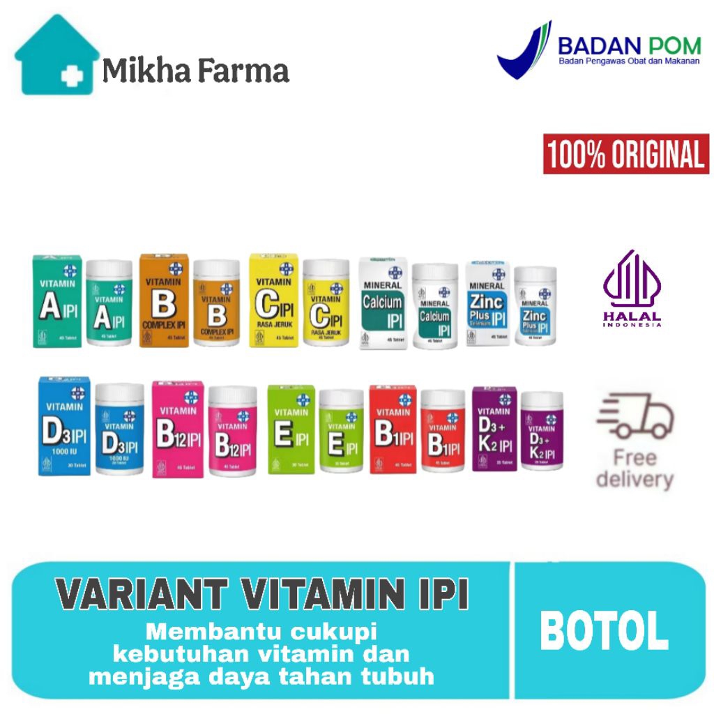 VITAMIN IPI - MULTIVITAMIN - BPOM - vit