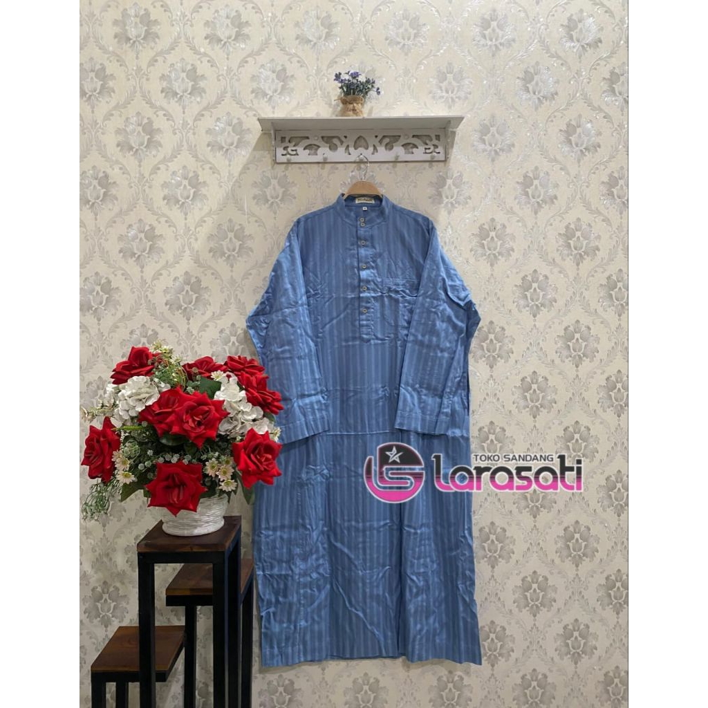 Gamis laki laki merk MISFALAH lengan panjang/gamis laki laki dewasa/gamis kekinian/