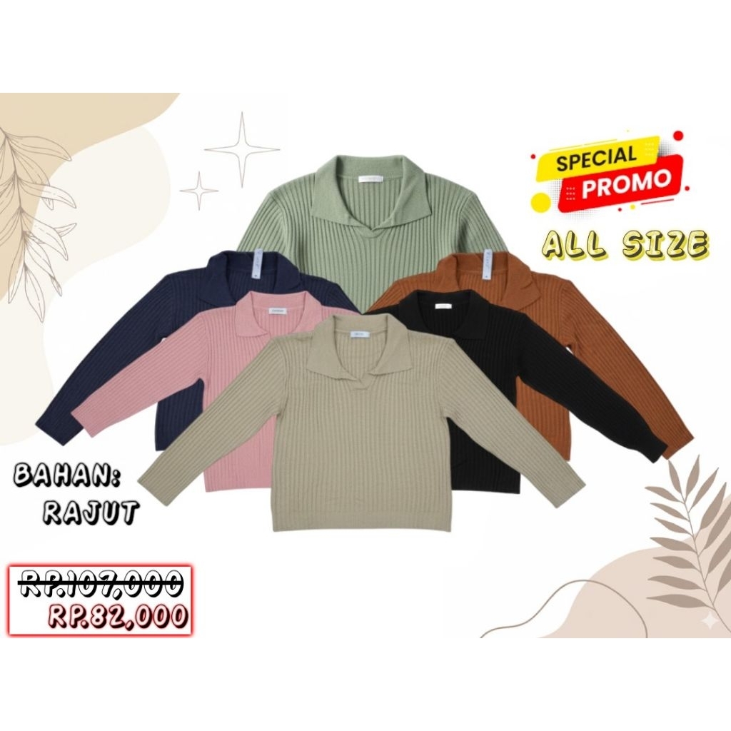 Kaos Crop Top Lengan Panjang