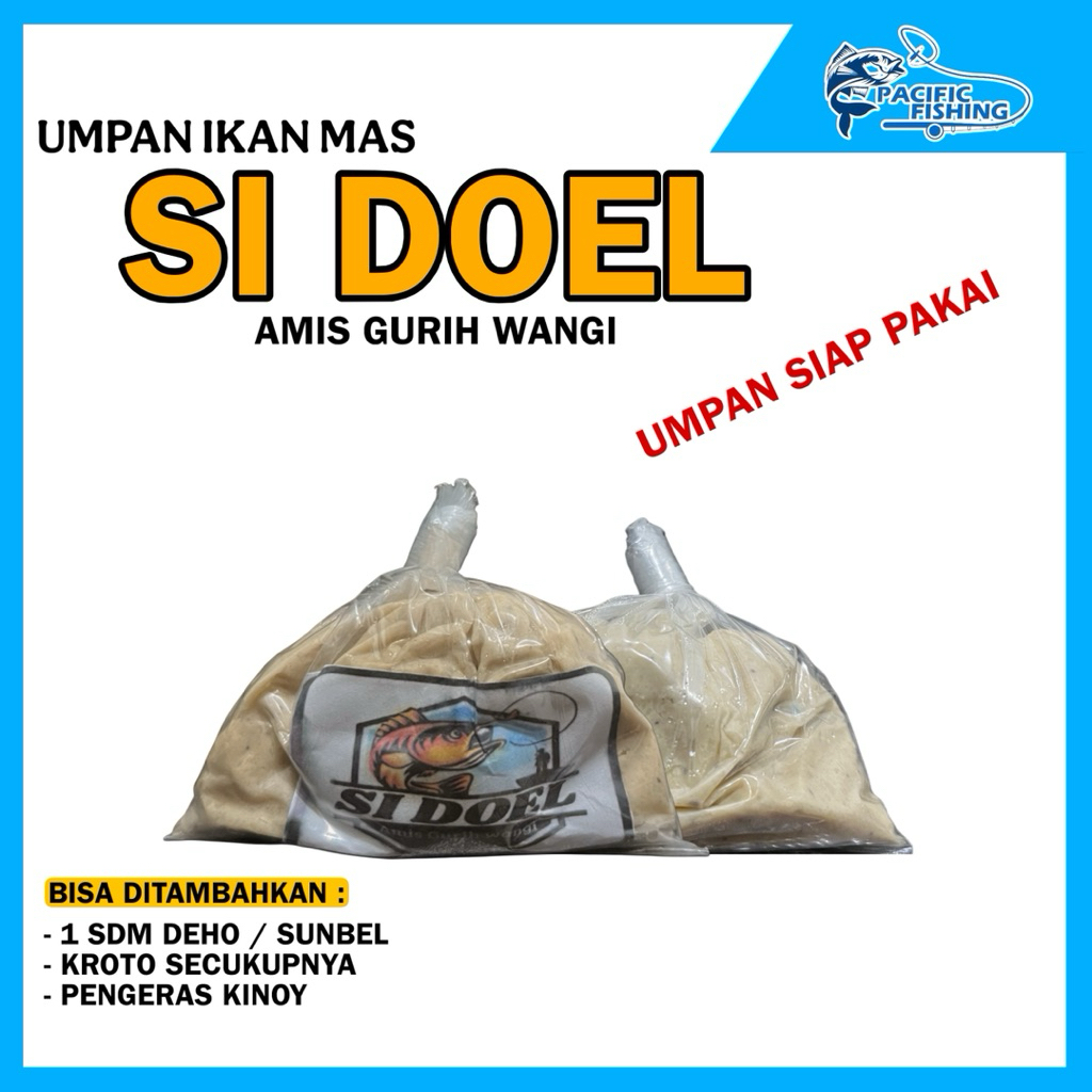 SI DOEL UMPAN IKAN MAS Amisan GURIH WANGI Umpan siap pakai