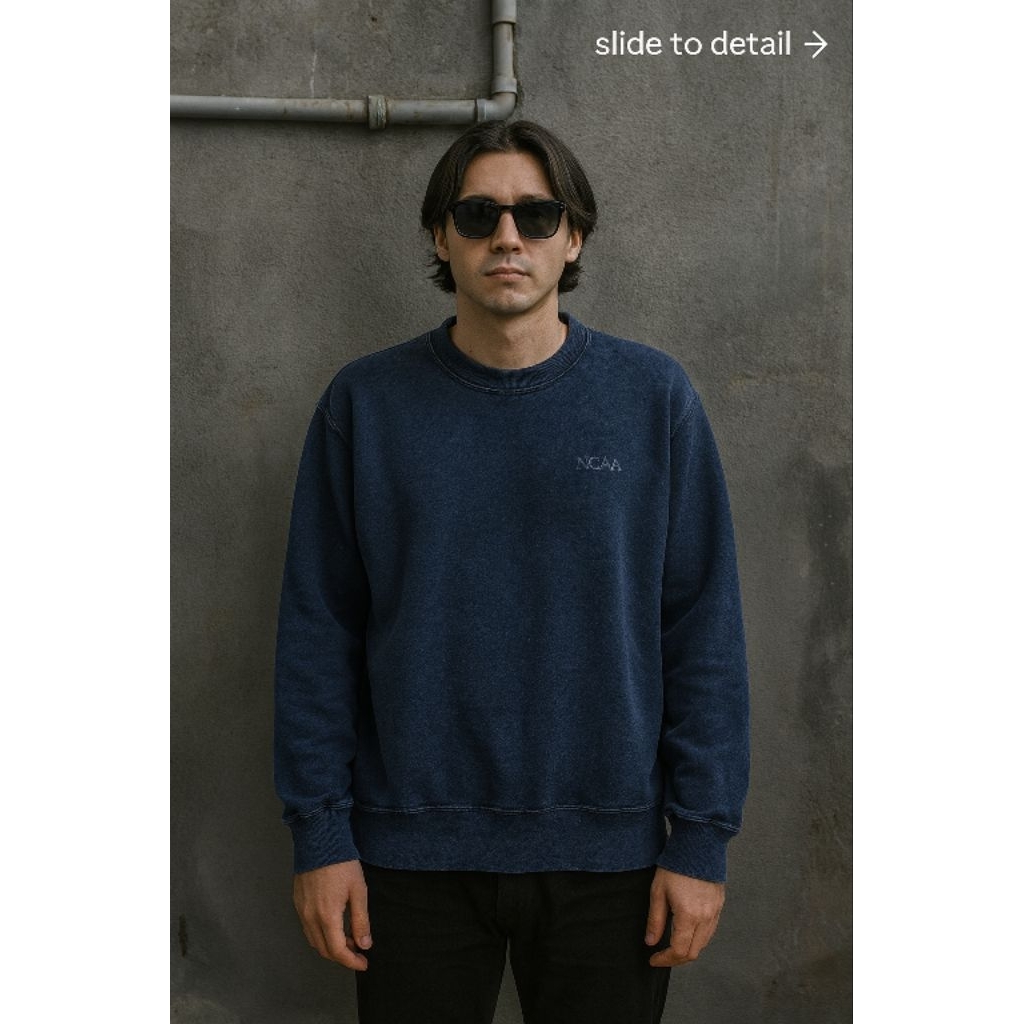 (VTG) Crewneck / sweatshirt D**CENTE NCAA 01 size M overSize (P66 x L56)