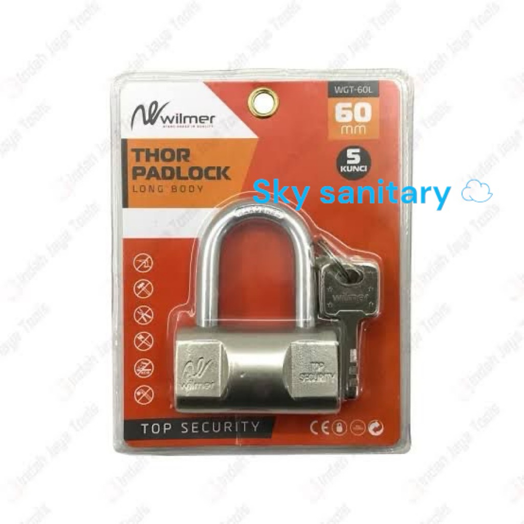 GEMBOK THOR STAINLESS / GEMBOK 60mm /GEMBOK ANTI MALING /GEMBOK PAGAR/GEMBOK TEBAL