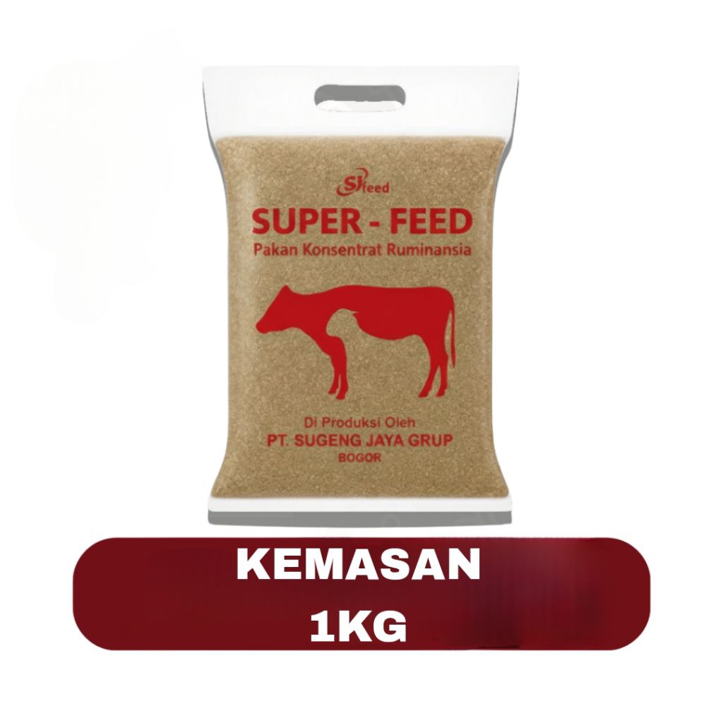 Kosentrat SUPERFEED F8 1KG  Pakan Sapi, Kambing dan Domba Tinggi Nutrisi