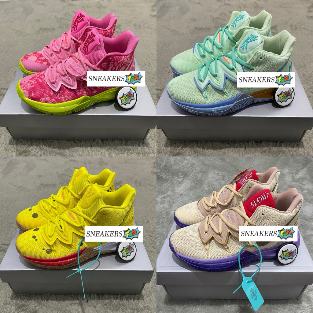SEPATU BASKET KYRIE 5 X SPONGEBOB PREMIUM ORIGINAL