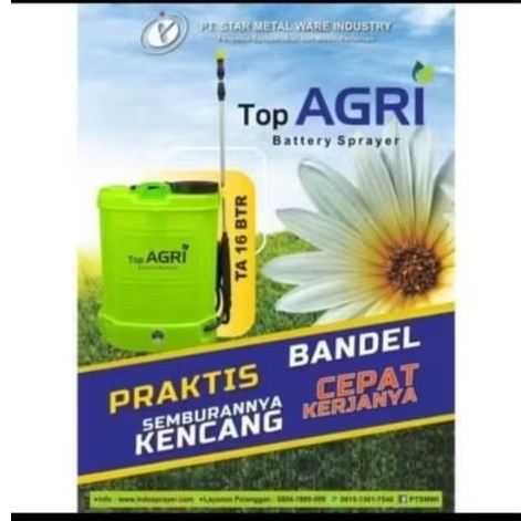 SPRAYER ELEKTRIK TOP AGRI SPRAYER TANGKI SEMPROT TOP AGRI 16 LITER