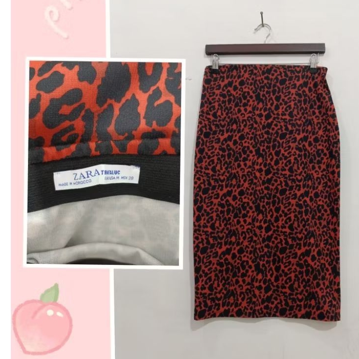 Rok Span Presbodi Press Body Seksi Motif Mirip Leopard Macan Murah