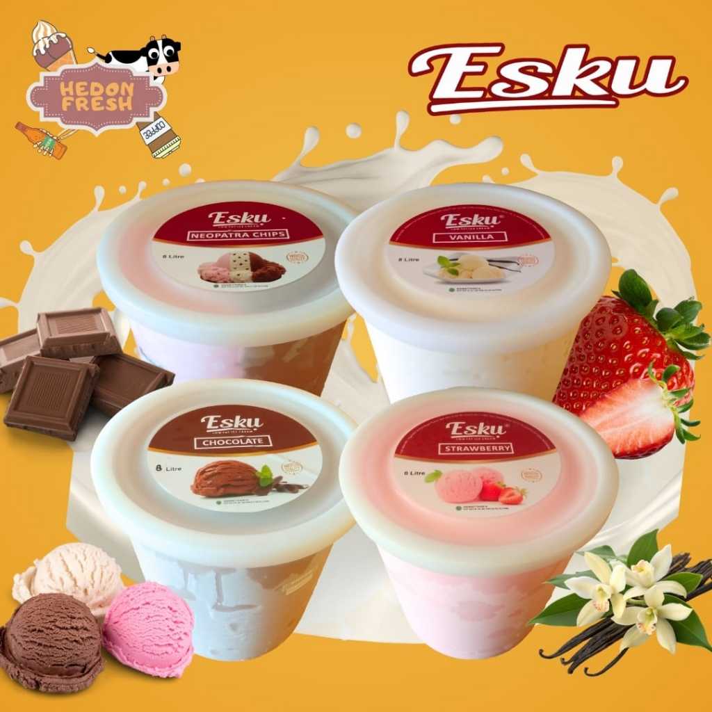 Ice Cream/Es Krim ESKU 8 Liter Termurah