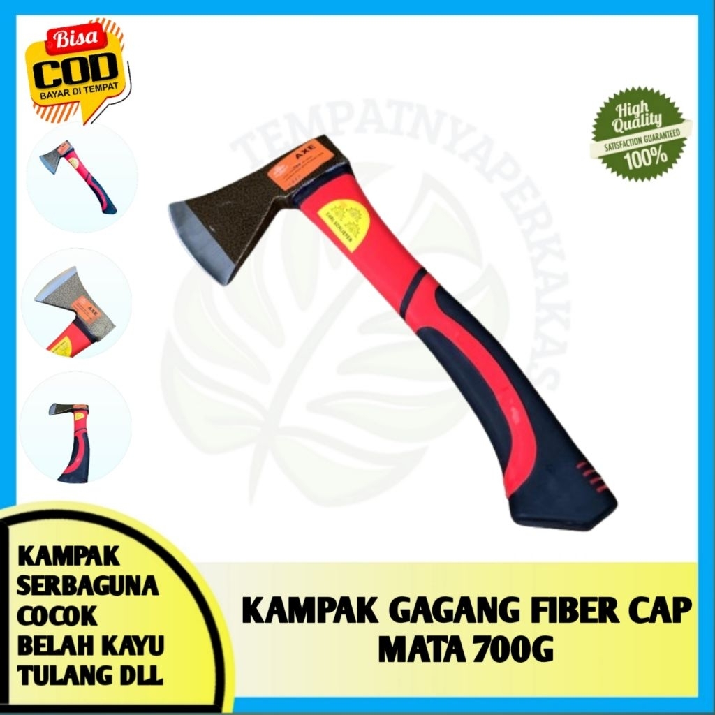 Kampak Kayu Carl Schlieper Gagang Fiber/Kampak Serbaguna Cocok Untuk Tulang/Kampak Petukangan